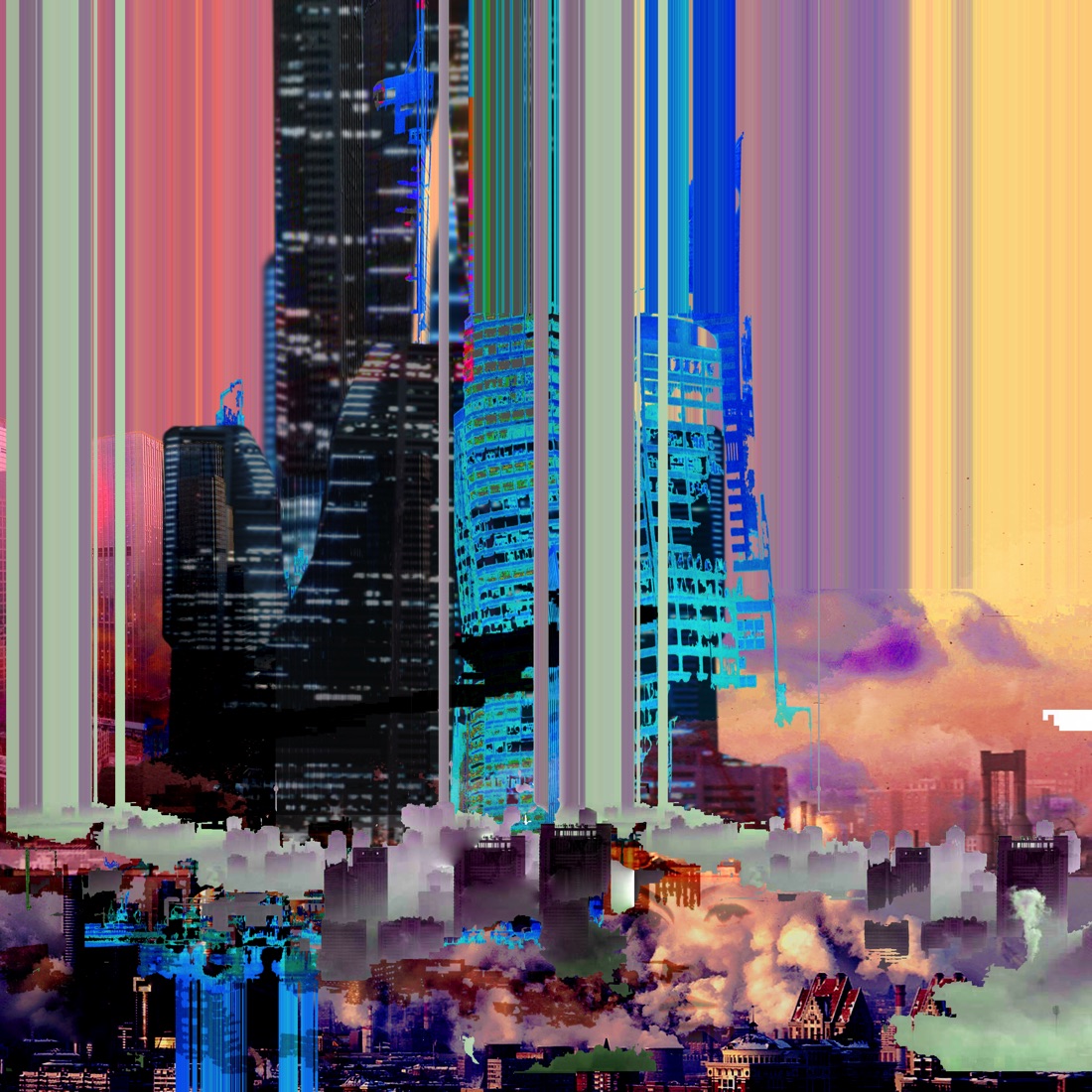 death's dynamic shroud.wmv - DERELICTメガタワー (2014)<br>Photoshop Collage