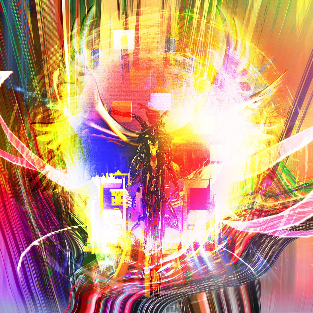 death's dynamic shroud.wmv - ENDLESSメガタワー IV (2022)<br>Blender / Photoshop Collage