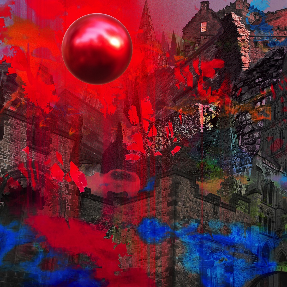 death's dynamic shroud.wmv - Fuchsia Groan (2025)<br>Digital Photograpy / Blender / Photoshop Collage